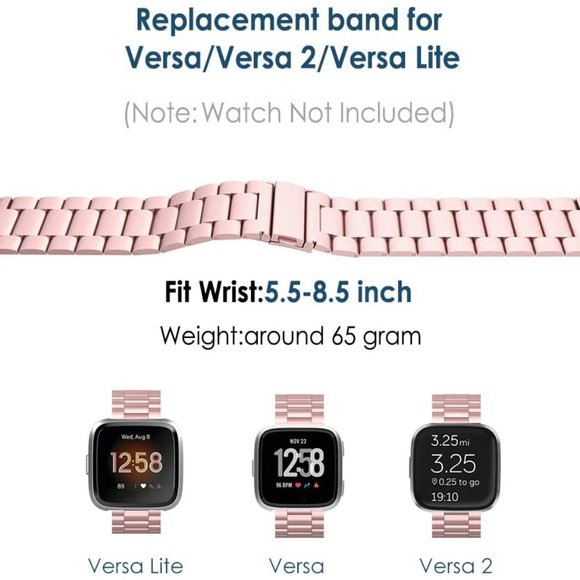 Fitbit Versa / Versa 2/ Versa Lite Rose Gold Band - Picture 4 of 7